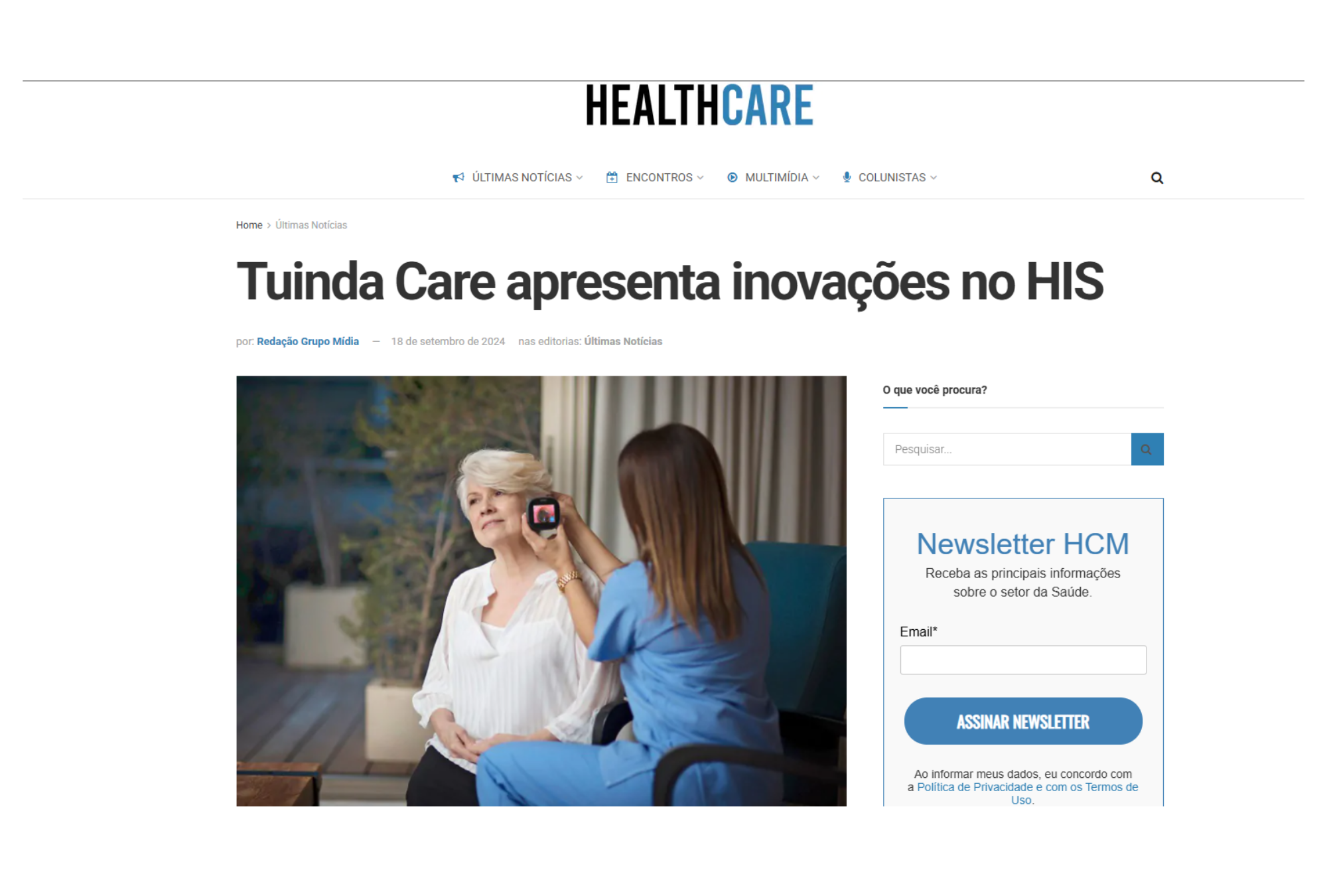 Publicação de cliente na imprensa 6